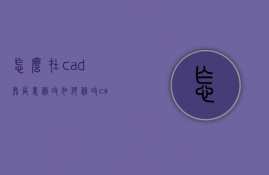 怎么在cad布局里修改  如何修改cad布局里面的图形