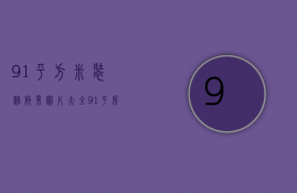 91平方米装修效果图片大全（91平房子装修效果图 91平房子装修技巧）