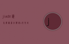 jiade锁怎么样  嘉仕杰锁 u型忘记密码