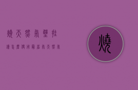 烧天然气壁挂炉怎么使用最省气  天然气壁挂炉怎么取暖比较节省天然气