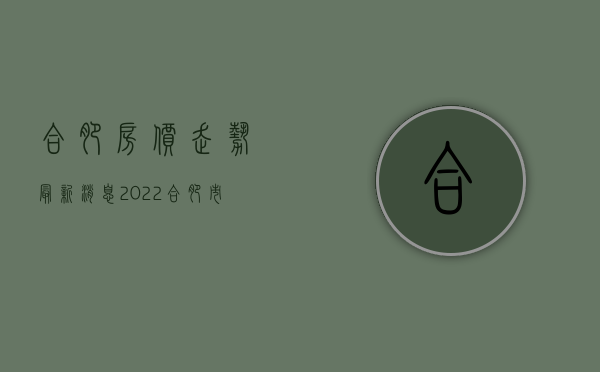 合肥房价走势最新消息2023合肥市经开区新楼盘（合肥房价走势最新消息2023二手房）