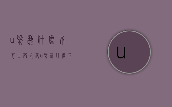 u盘为什么不可以格式化  u盘为什么不可以格式化成NTFS