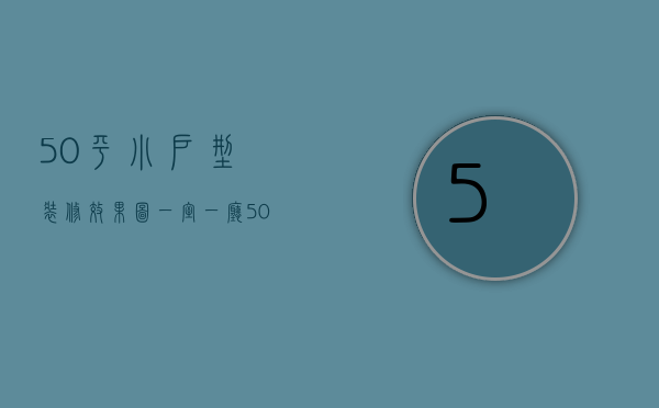 50平小户型装修效果图 一室一厅（50平米小户型装修效果图 50平米装修技巧）