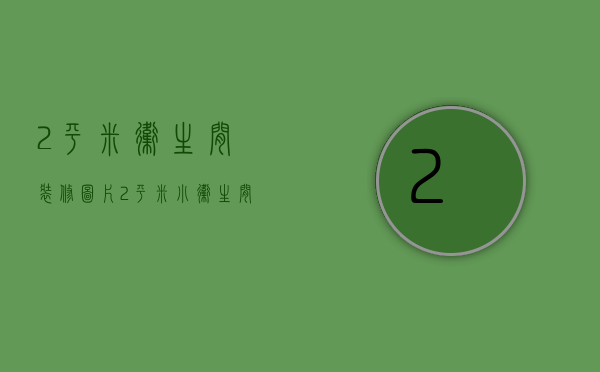 2平米卫生间装修图片（2平米小卫生间设计图）