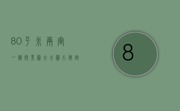 80平米两室一厅效果图大全图片（两室一厅80平装修图片  两室一厅80平装修设计技巧）