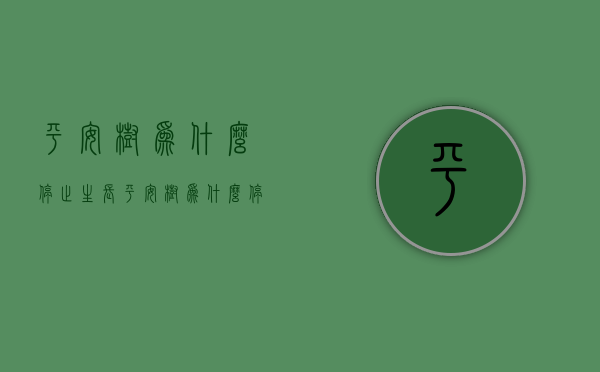 平安树为什么停止生长  平安树为什么停止生长了