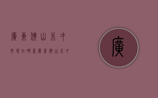 广东佛山木才市场在哪里  广东佛山木才市场在哪里啊