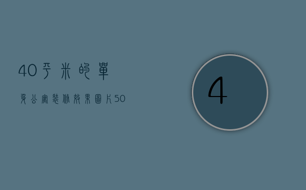 40平米的单身公寓装修效果图片（50平单身公寓装修效果图片  50平单身公寓装修设计方法）