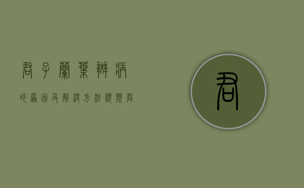 君子兰叶斑病的原因及解决方法视频（君子兰叶斑病的原因及解决方法图片）