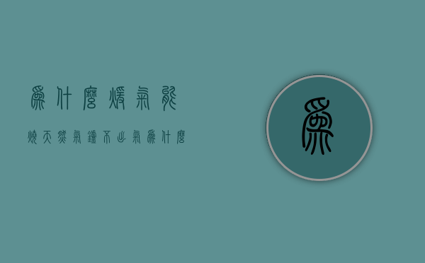 为什么暖气能烧天然气炉不出气  为什么暖气能烧天然气炉不出气了