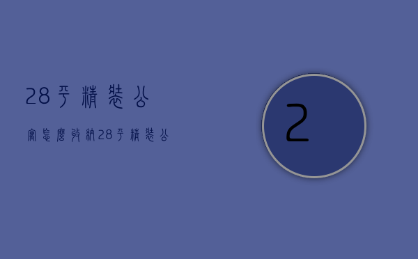 28平精装公寓怎么收纳  28平精装公寓怎么收纳好