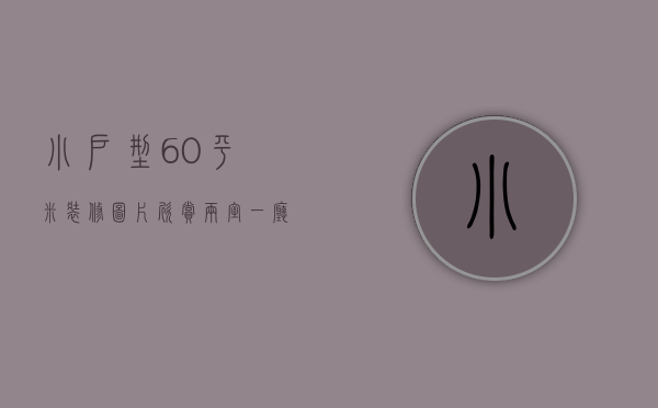 小户型60平米装修图片欣赏 两室一厅（60平米小户型装修 60平米小户型的装修技巧）