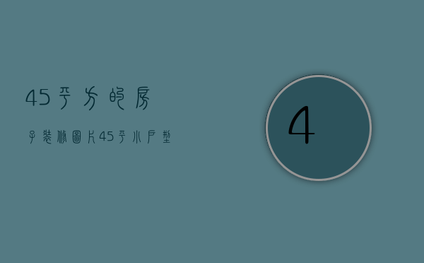 45平方的房子装修图片 45平小户型装修注意事项