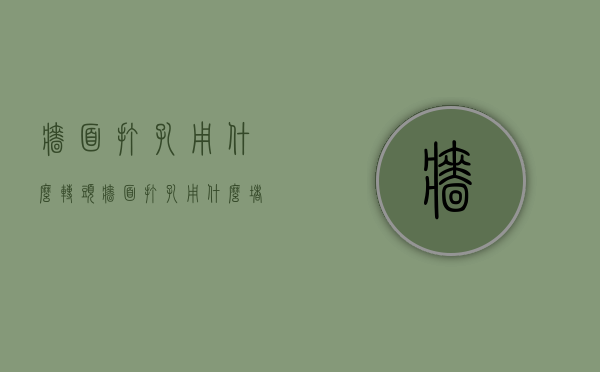 墙面打孔用什么转头（墙面打孔用什么堵）